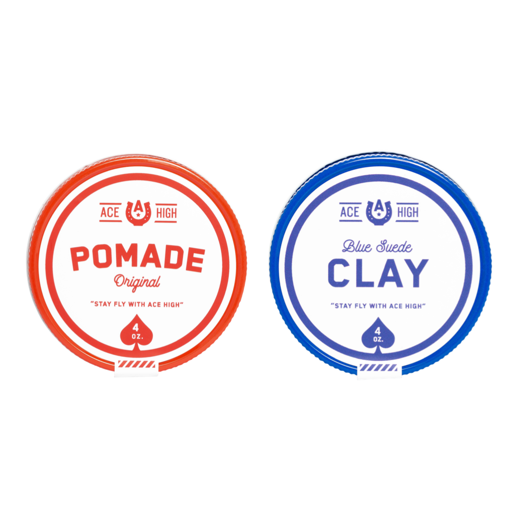 Ace High Pomade and Clay Bundle