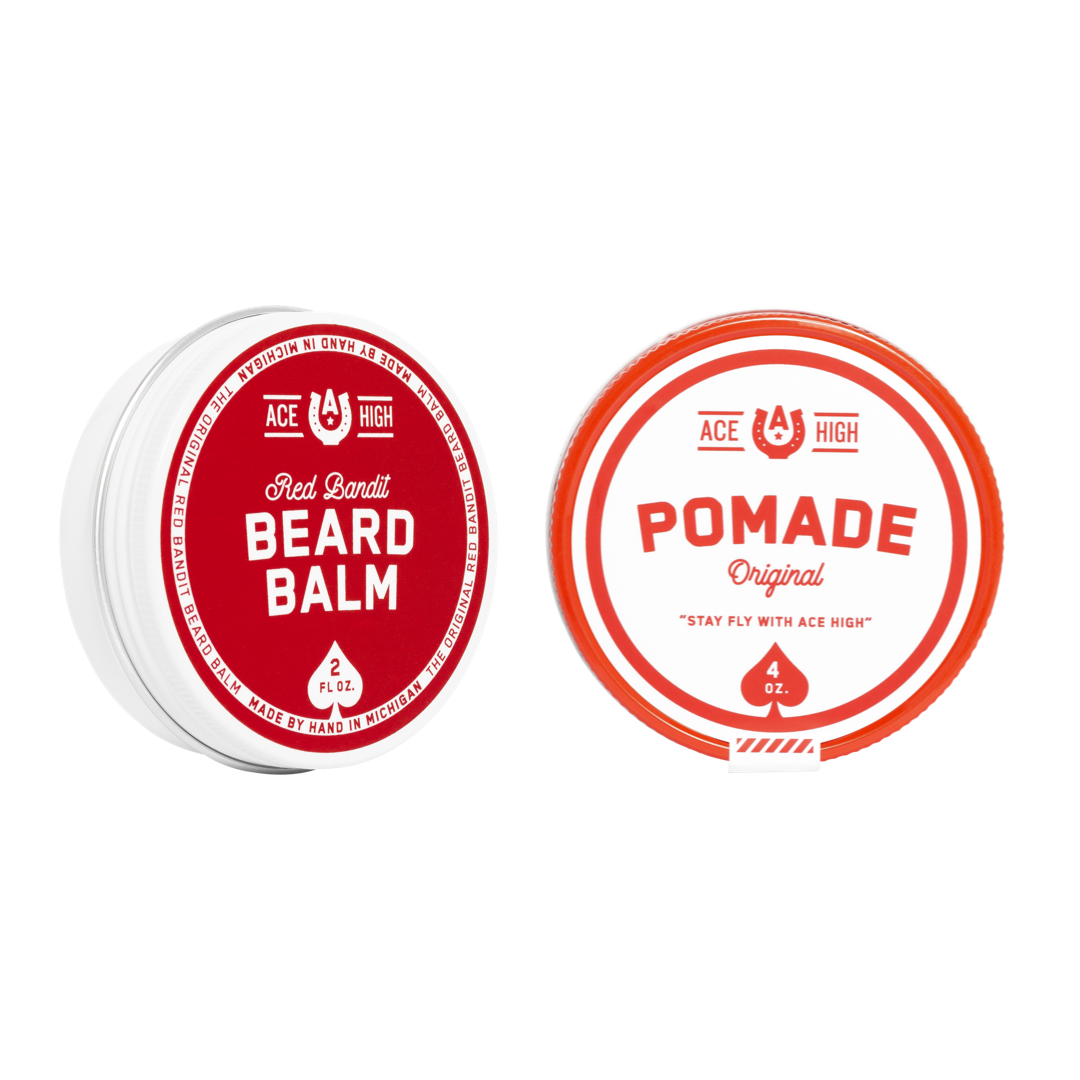Ace High Pomade and Beard Balm Bundle