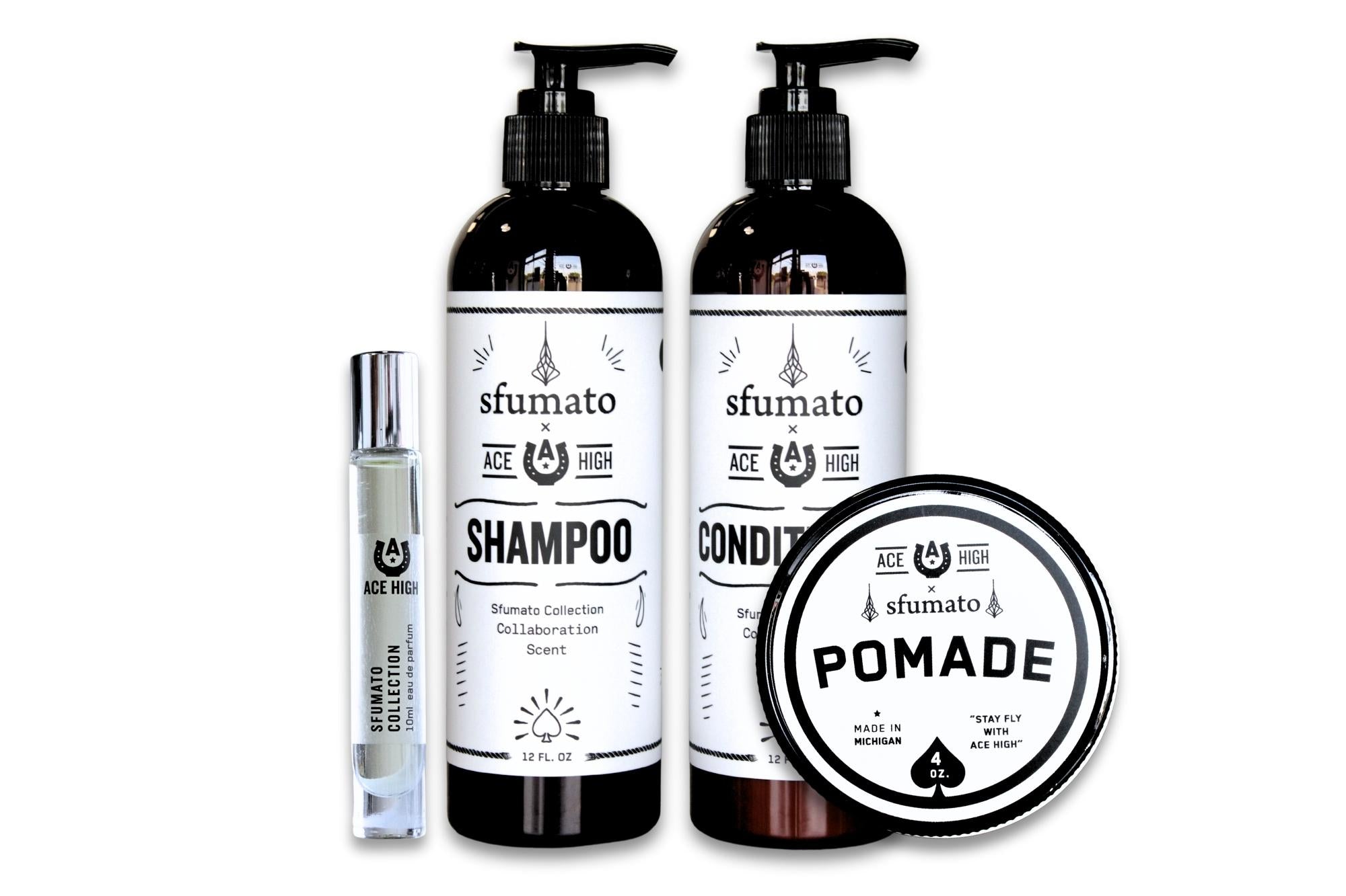 Sfumato Scented Pomade Shampoo Conditioner and Parfum